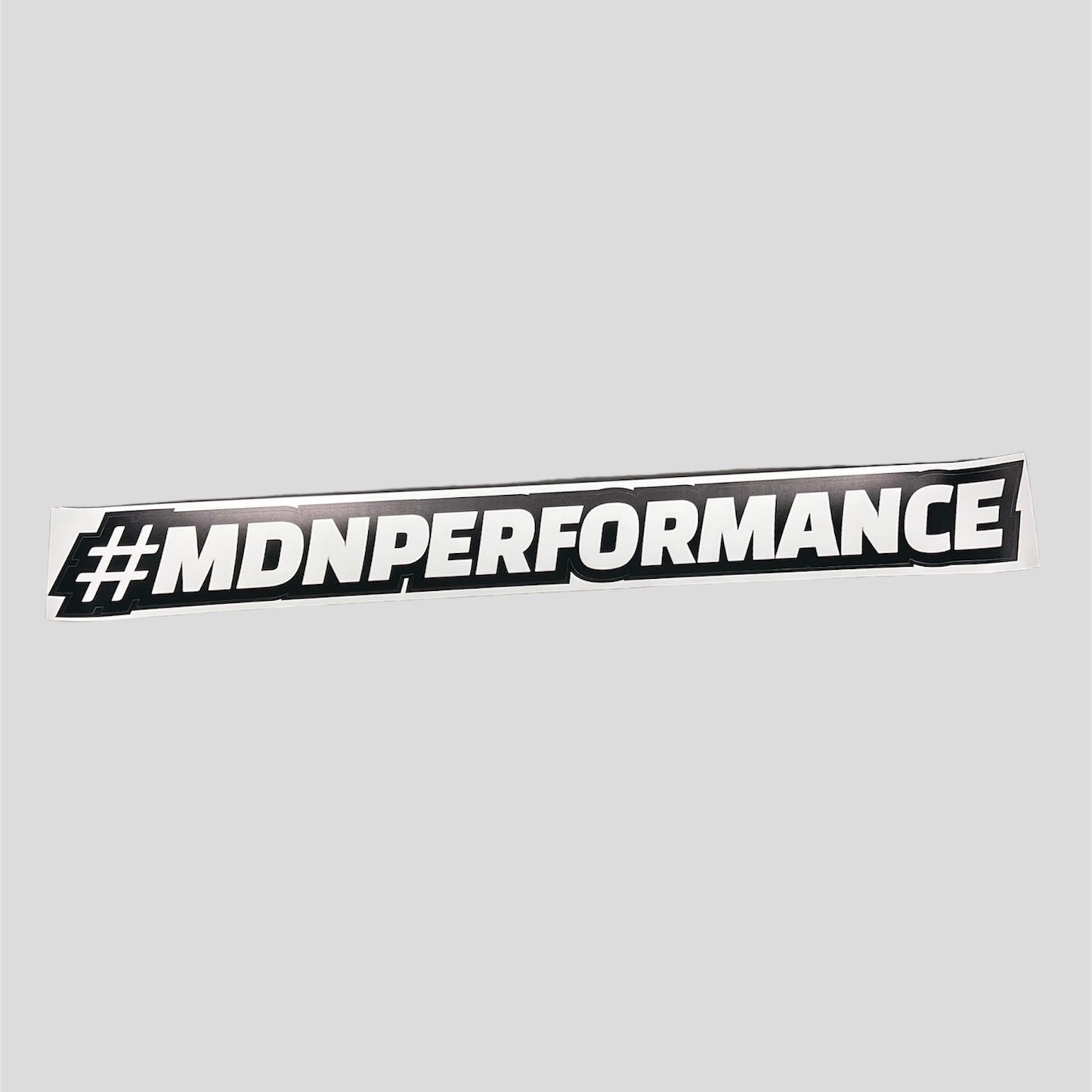 Stickers Blanc #MDNPERFORMANCE - Grand Format - MDN PERFORMANCE