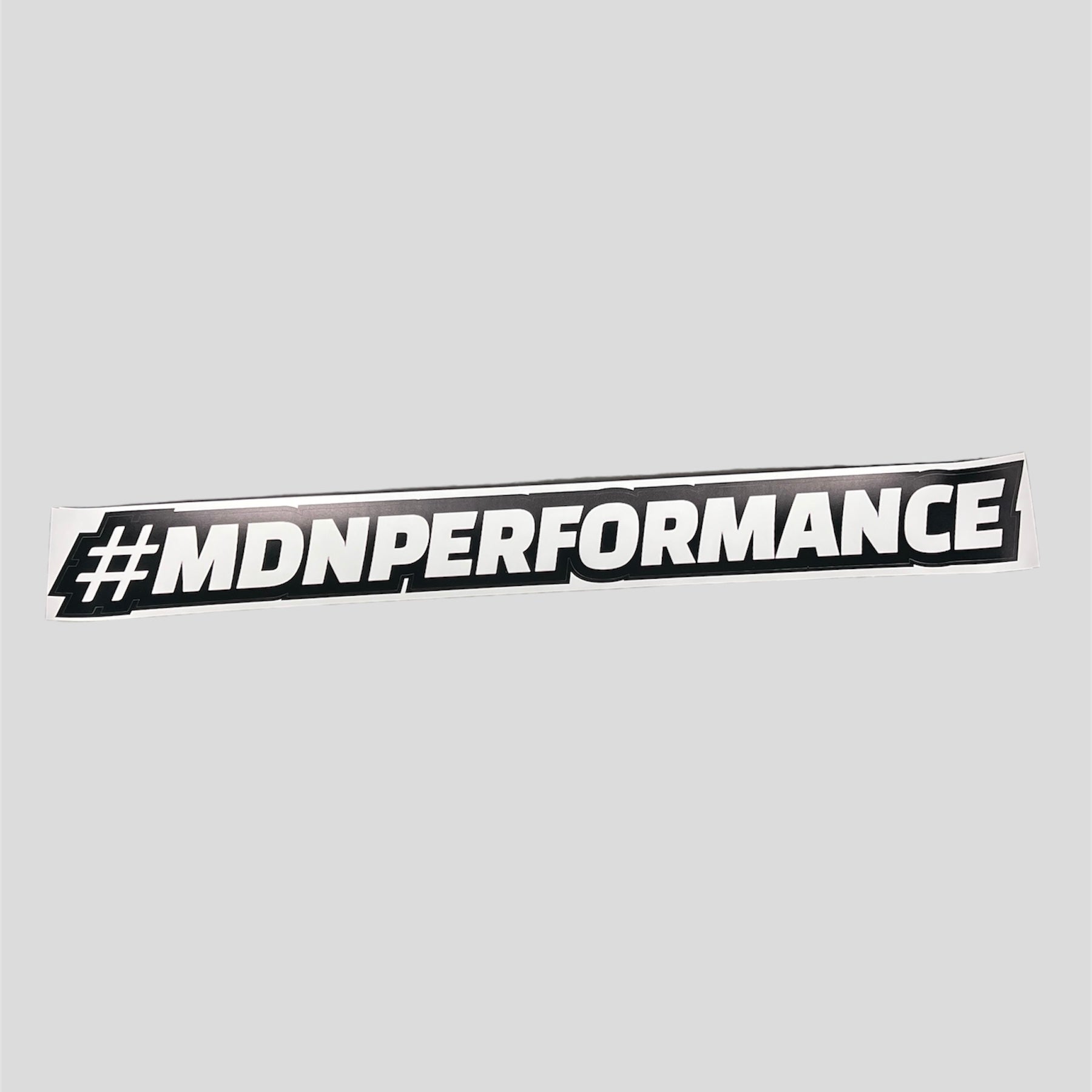 Stickers Blanc #MDNPERFORMANCE - Grand Format - MDN PERFORMANCE